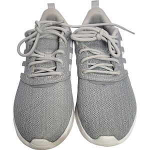 Adidas Cloudfoam Running Shoes Women's Size 7 White & Grey HWI 28Y001 Pre-owned